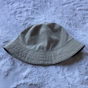 LULULEMON Beige Bucket Hat Reversible Sz L/XL Sporty Outdoors Camping Lodging